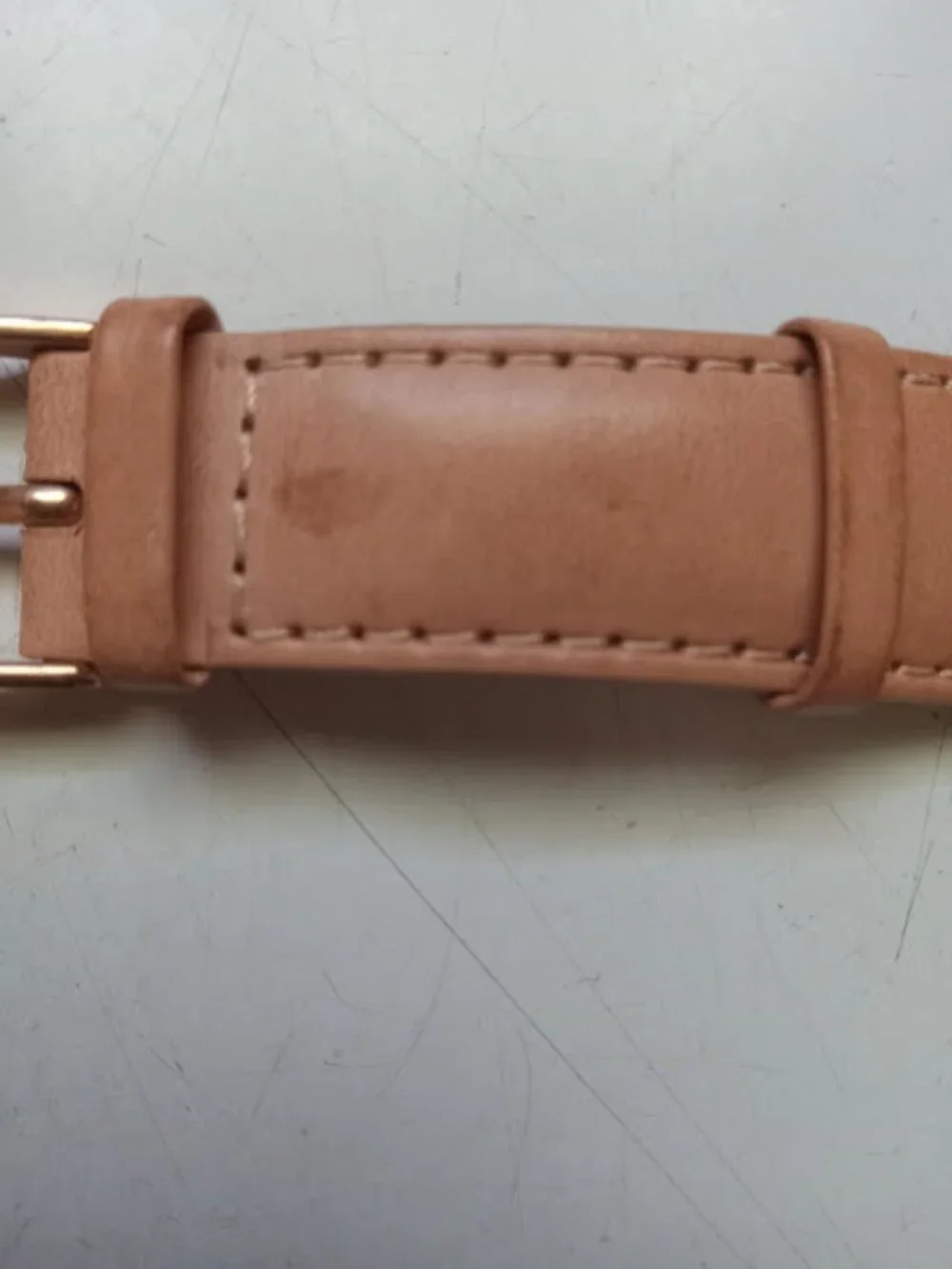 Michael Kors MK2399 Rose Gold Leather Band Watch- Needs Battery